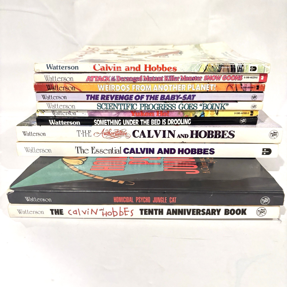 Calvin & Hobbes Collection By Bill Watterson Comic Strips PB Books Lot Of 11